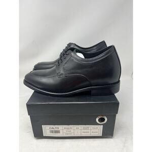 Calto Y7425 2.8 Inches TallerOxford Dress Shoe Leather - 7 M